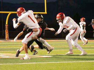 Tiger Jedrek Jozwiak sacks Bernalillo's Uriel Castro